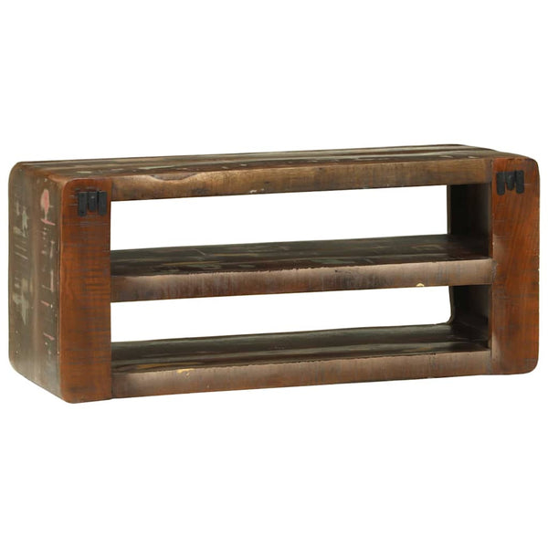 Mehrfarbiger TV-Schrank Altholz 80 cm
