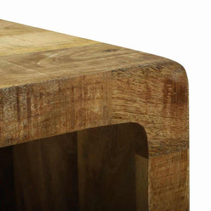 vidaXL Meuble TV avec étagère Bois de manguier massif Marron 36 x 30 x 54 cm