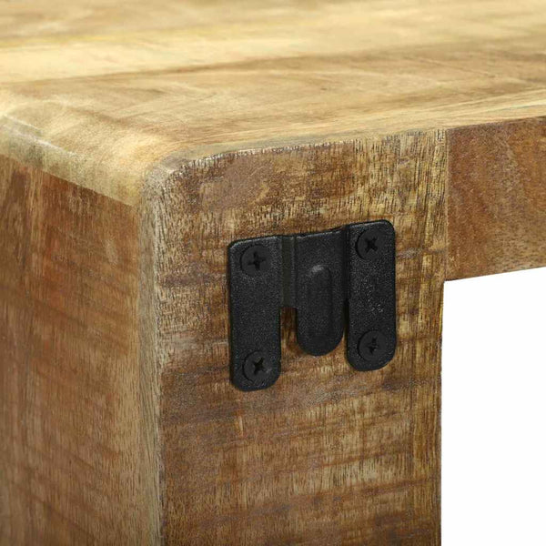 vidaXL Meuble TV avec étagère Bois de manguier massif Marron 36 x 30 x 54 cm