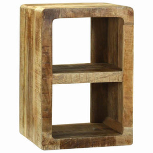 vidaXL Meuble TV avec étagère Bois de manguier massif Marron 36 x 30 x 54 cm