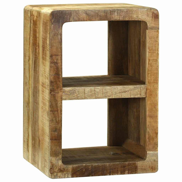 vidaXL Meuble TV avec étagère Bois de manguier massif Marron 36 x 30 x 54 cm
