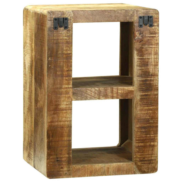 vidaXL Meuble TV avec étagère Bois de manguier massif Marron 36 x 30 x 54 cm