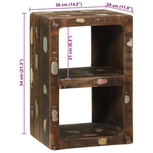 Mehrfarbiger TV-Schrank Altholz