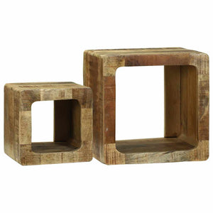 TV-Einheiten 2er Set Braun Massivholz Mango