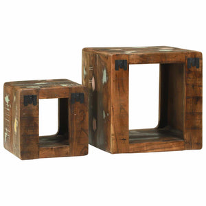 TV-Einheiten 2er Set Mehrfarbig Holz
