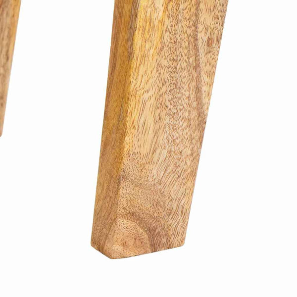 Beistelltisch mit Regal Mango Massivholz Braun