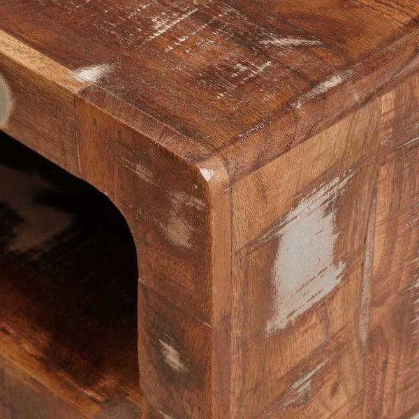Beistelltisch Braun Massivholz 40x40 cm