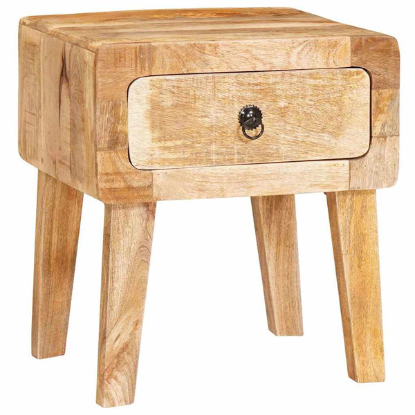 Brauner Beistelltisch Mango Massivholz 40x32x46 cm