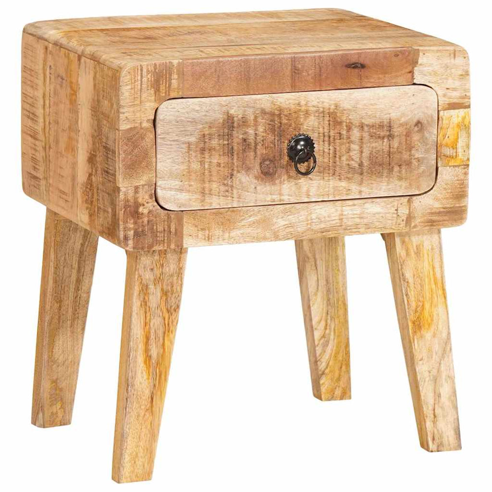 Brauner Beistelltisch Mango Massivholz 40x32x46 cm