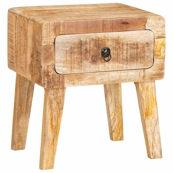 Brauner Beistelltisch Mango Massivholz 40x32x46 cm