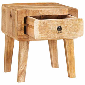 Brauner Beistelltisch Mango Massivholz 40x32x46 cm