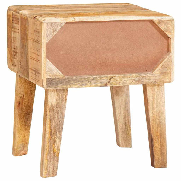 Brauner Beistelltisch Mango Massivholz 40x32x46 cm