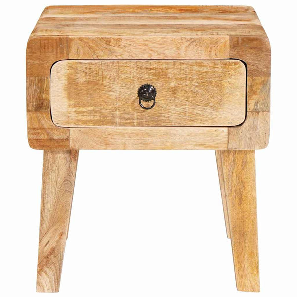 Brauner Beistelltisch Mango Massivholz 40x32x46 cm