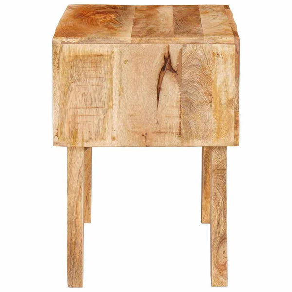 Brauner Beistelltisch Mango Massivholz 40x32x46 cm