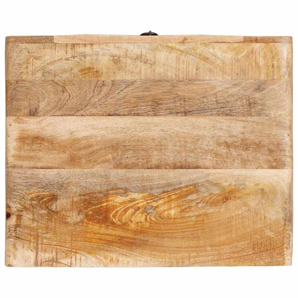 Brauner Beistelltisch Mango Massivholz 40x32x46 cm