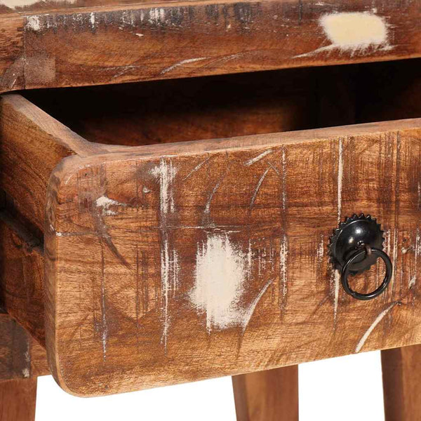 Beistelltisch Braun Massivholz 40x32x46cm