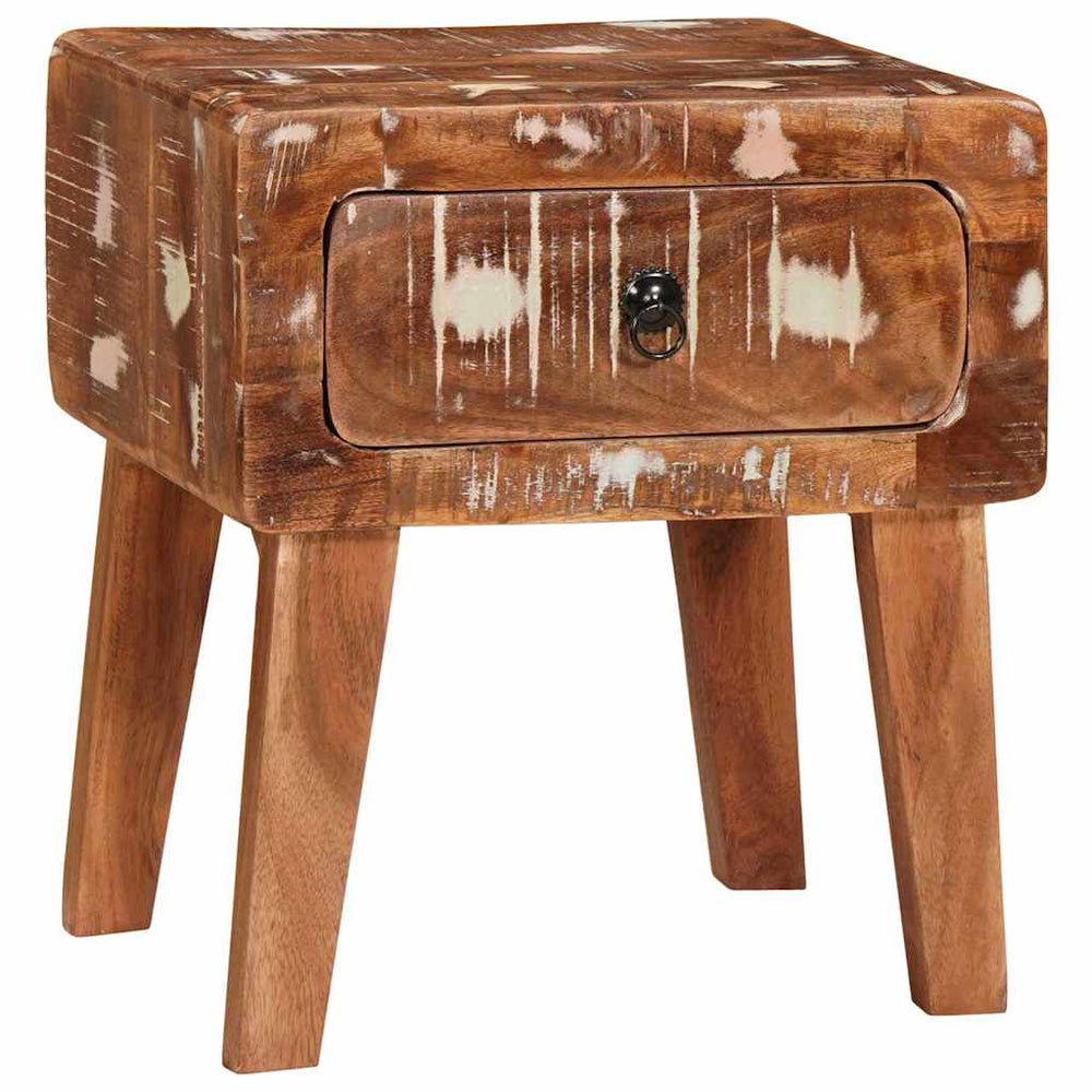 Beistelltisch Braun Massivholz 40x32x46cm