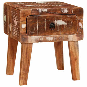 Beistelltisch Braun Massivholz 40x32x46cm