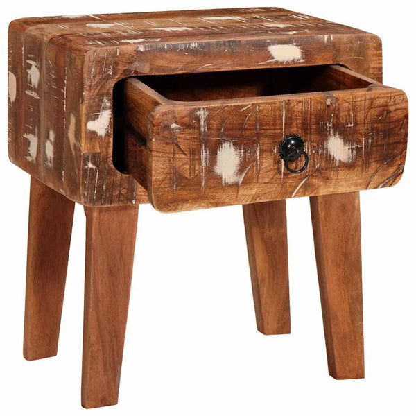 Beistelltisch Braun Massivholz 40x32x46cm