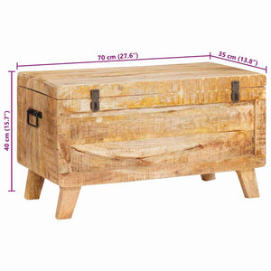 Mango Massivholz Aufbewahrungsbox 70cm