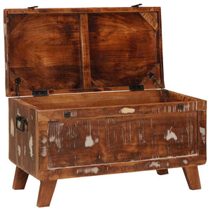 Aufbewahrungstruhe Altholz 70x35x40cm