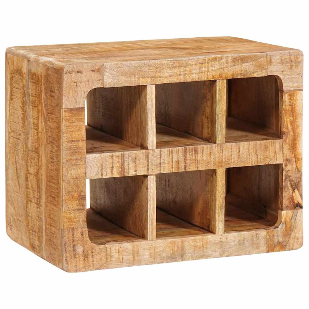 Weinregal Braun Mango Massivholz 44x30x35 cm