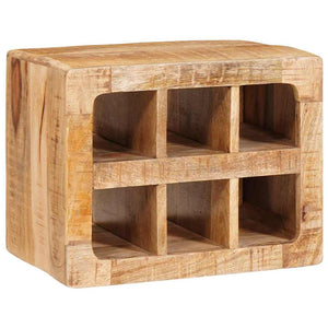 Weinregal Braun Mango Massivholz 44x30x35 cm