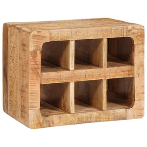 Weinregal Braun Mango Massivholz 44x30x35 cm