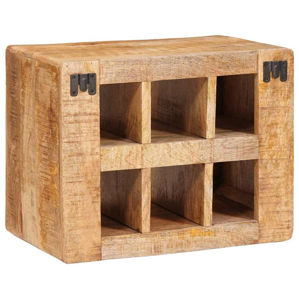 Weinregal Braun Mango Massivholz 44x30x35 cm