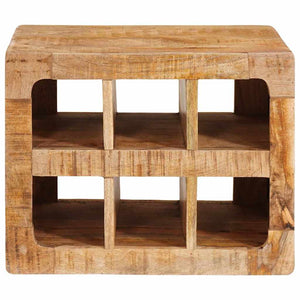 Weinregal Braun Mango Massivholz 44x30x35 cm