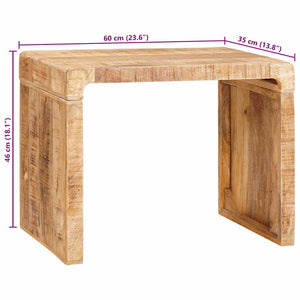 Beistelltisch Braun Mango Massivholz 60x35x46cm