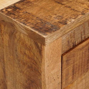 Brauner Mango Massivholz Seitenschrank 70cm