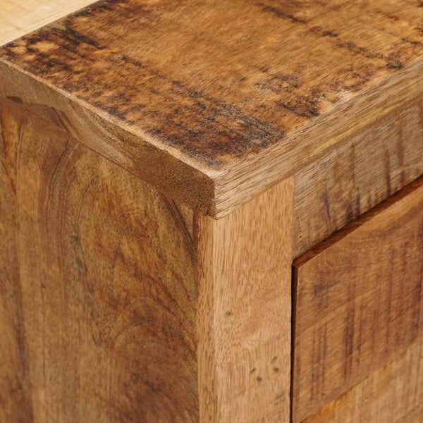 Brauner Mango Massivholz Seitenschrank 70cm