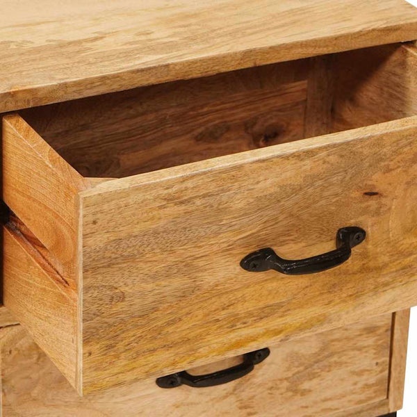 TV-Ständer Massivholz Mango Braun 110cm