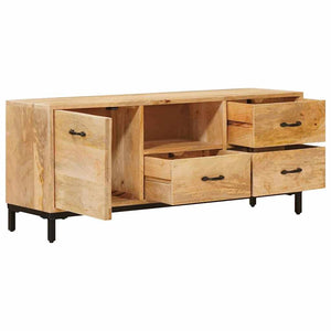 TV-Ständer Massivholz Mango Braun 110cm