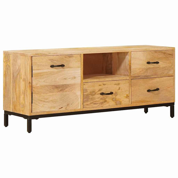 TV-Ständer Massivholz Mango Braun 110cm