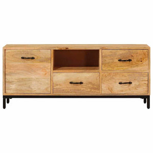 TV-Ständer Massivholz Mango Braun 110cm