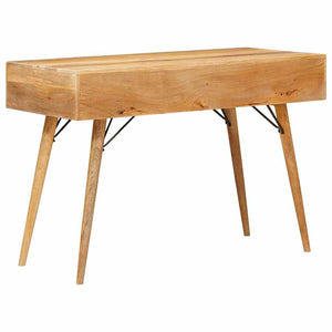 Massivholz Schreibtisch Braun 110 cm