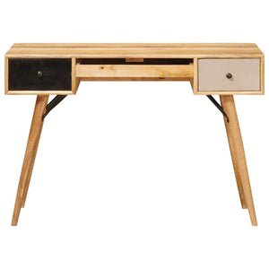 Massivholz Schreibtisch Braun 110 cm