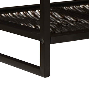 Couchtisch Mango Massivholz Braun/Schwarz 110cm