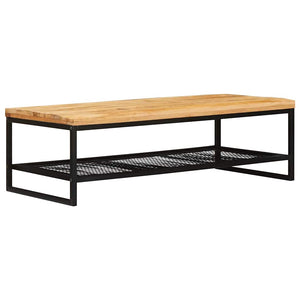 Couchtisch Mango Massivholz Braun/Schwarz 110cm