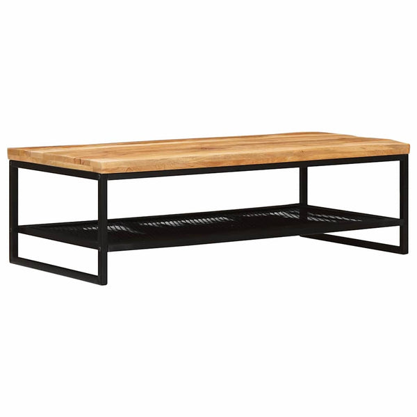 Couchtisch Mango Massivholz Braun/Schwarz 110cm