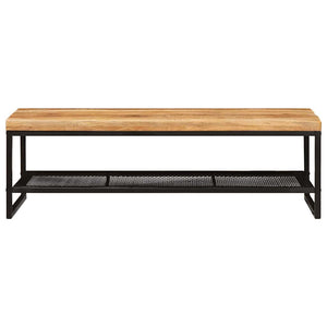 Couchtisch Mango Massivholz Braun/Schwarz 110cm