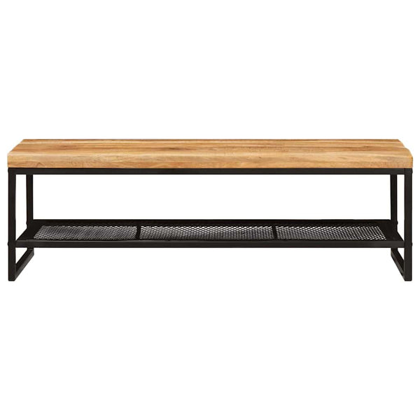 Couchtisch Mango Massivholz Braun/Schwarz 110cm