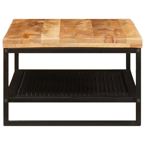 Couchtisch Mango Massivholz Braun/Schwarz 110cm