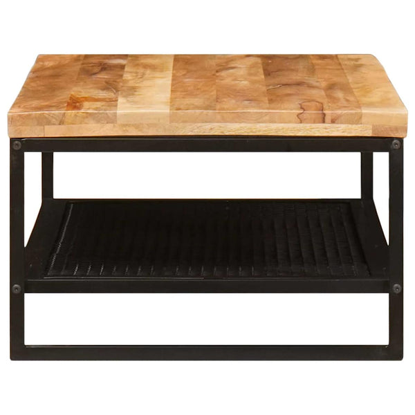 Couchtisch Mango Massivholz Braun/Schwarz 110cm