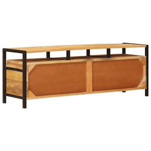 Brauner Stauraumschrank Mango Massivholz 110cm