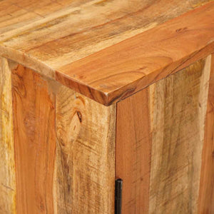 Brauner Stauraumschrank Mango Massivholz