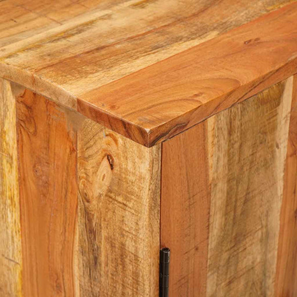 Brauner Stauraumschrank Mango Massivholz