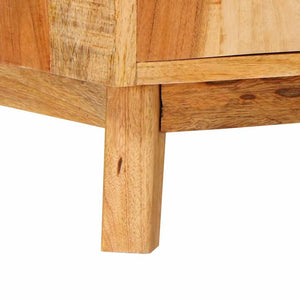 Brauner Stauraumschrank Mango Massivholz